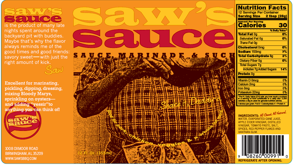 Saw's 12oz Red Sauce